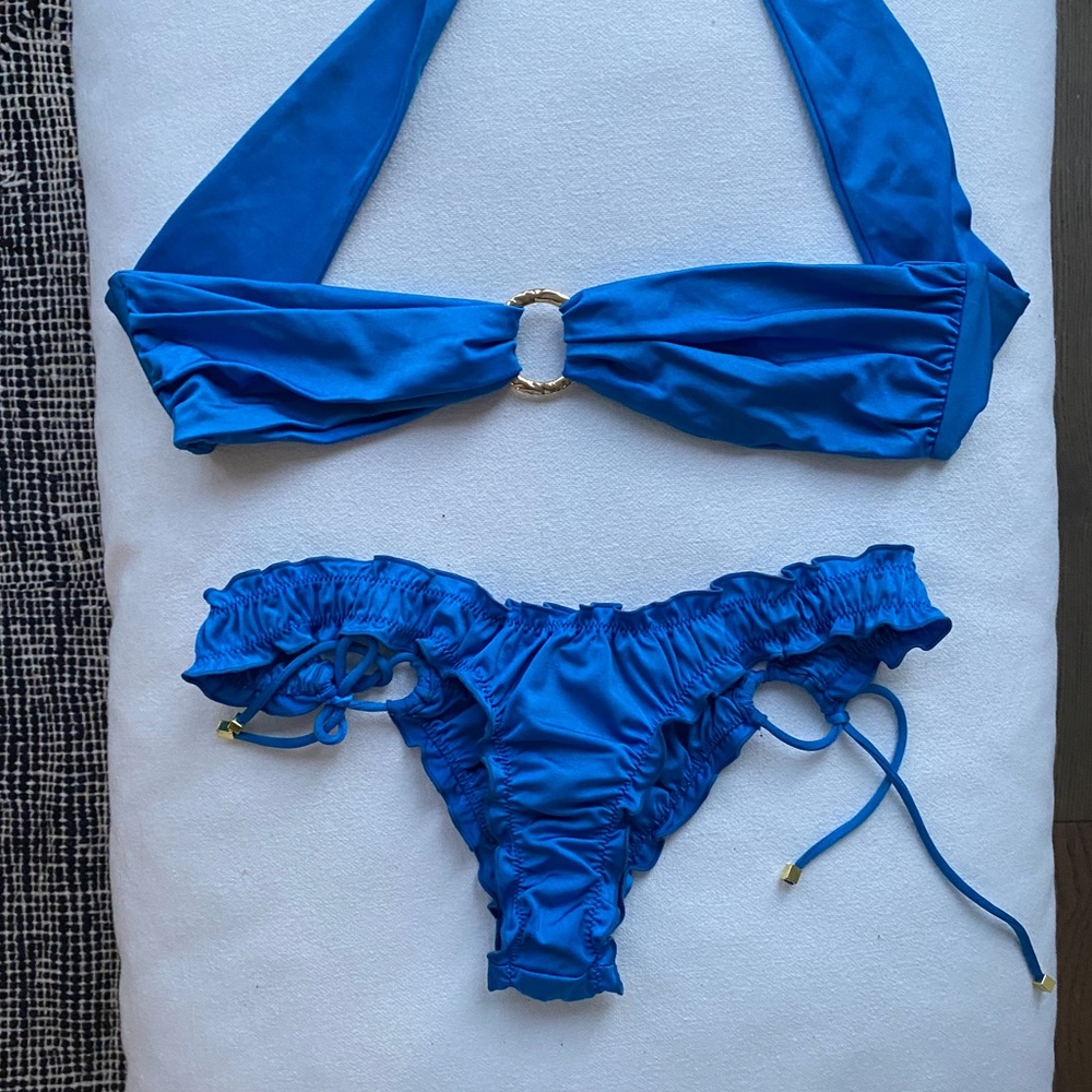 Sommer Swim Blue Josephine Bottoms and CeCe top in Sirius Bikini Set